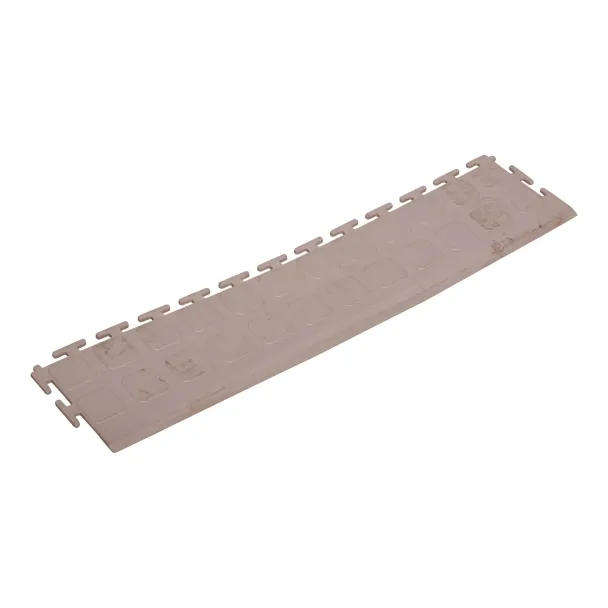 Edging Piece for XTILES-600  Black Rubber Slotted Edge | 33cm PVC Tile Border