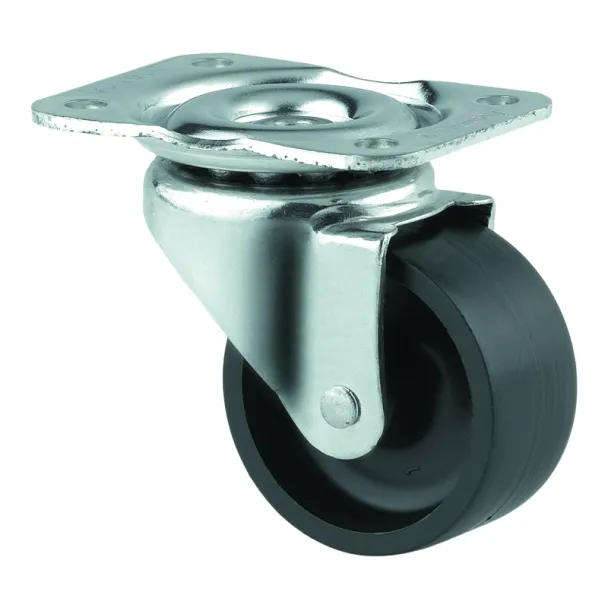 65mm Polypropylene Swivel Castor Wheel with Plate Bracket
