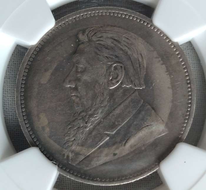 1896 ZAR Kruger 2 Shillings XF45 NGC Graded