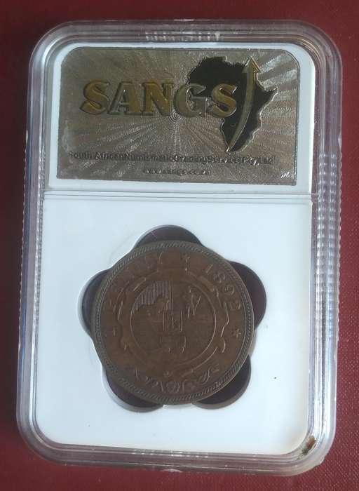ZAR 1 Penny 1892 XF 40
