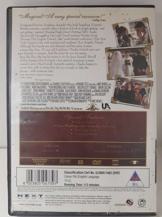 Four Weddings and a Funeral (DVD)