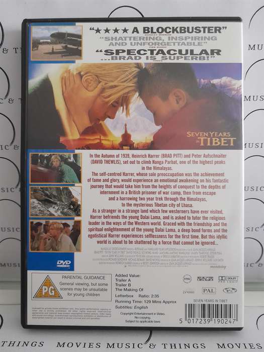 Seven Years in Tibet - Brad Pitt (DVD)