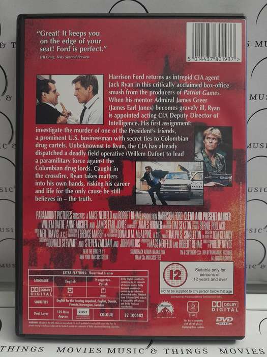 Clear and present danger - Harrison Ford (DVD) Widescreen Collection