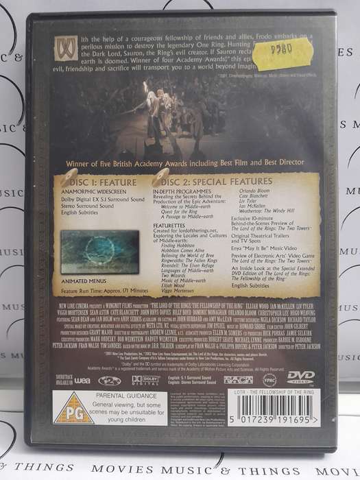 The Lord of the Rings - The fellowship of the ring (Double DVD)