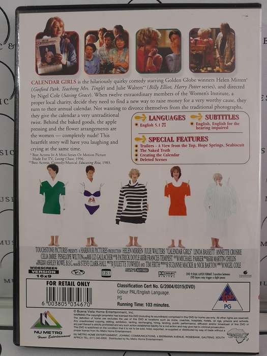 Calendar Girls - Helen Mirren (DVD)
