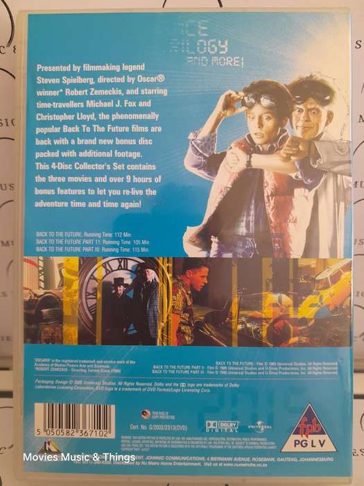 Back to the Future Trilogy - 4 Disc Collection's Set (DVD)