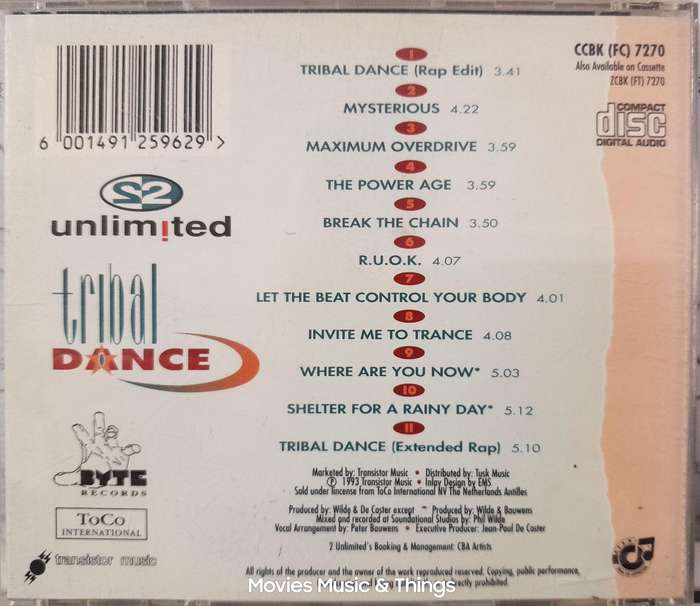 2 Unlimited : Tribal Dance (CD)