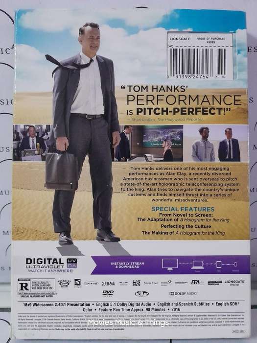 A Hologram for the King - Tom Hanks - Region 1 (DVD)