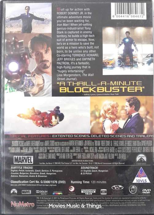 Iron Man 1 & 2 - Robert Downey Jr. (2xDVDs)