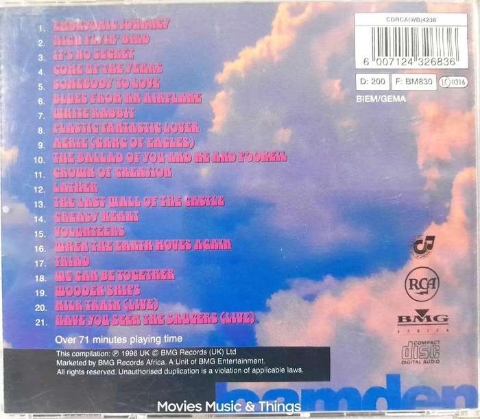 Jefferson Airplane - Journey, the best of... (CD)
