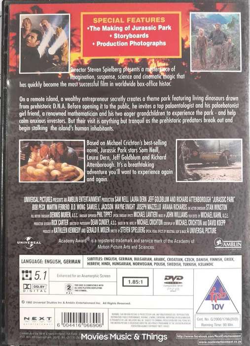 Jurassic Park - A Steven Spielberg Film (DVD)