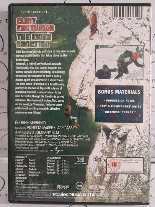 The Eiger Sanction - Clint Eastwood (DVD)