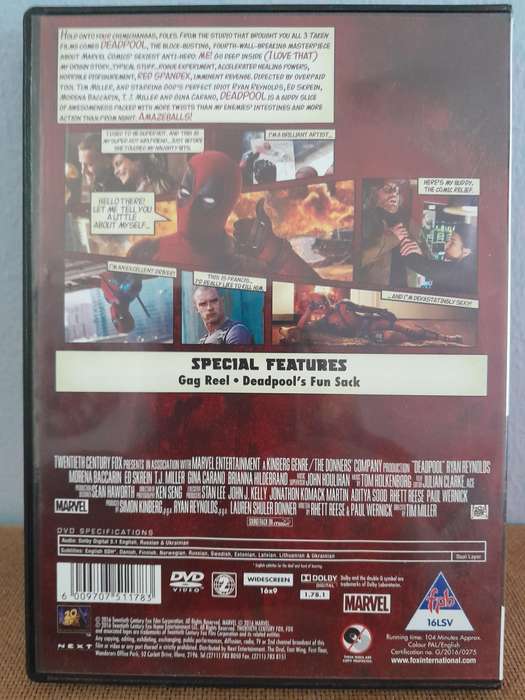Deadpool - Ryan Reynolds (DVD)
