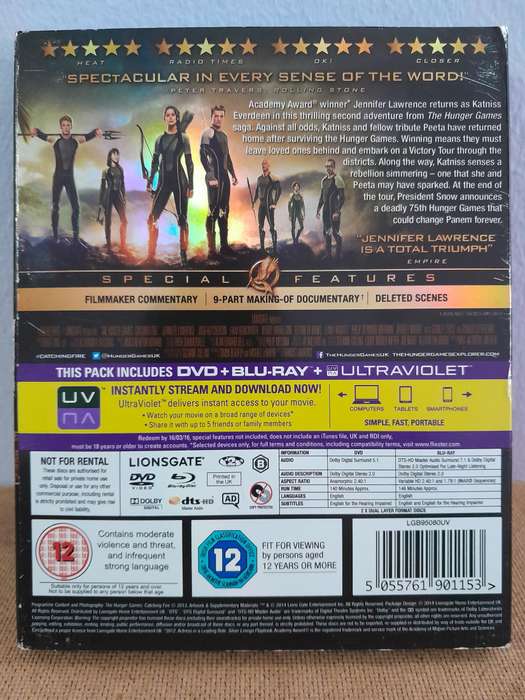 The Hunger Games - Catching Fire (Blu-ray Disc & DVD)