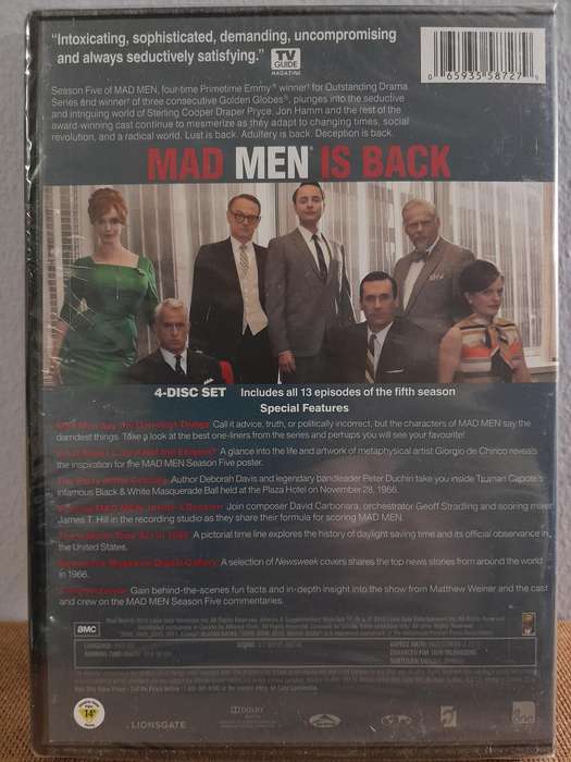 Mad Men - Season 5 (4xDVD) Region 1 - New