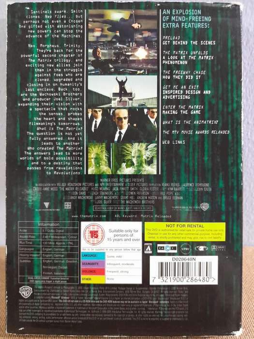 The Matrix - Reloaded - Keanu Reeves (2xDVD)