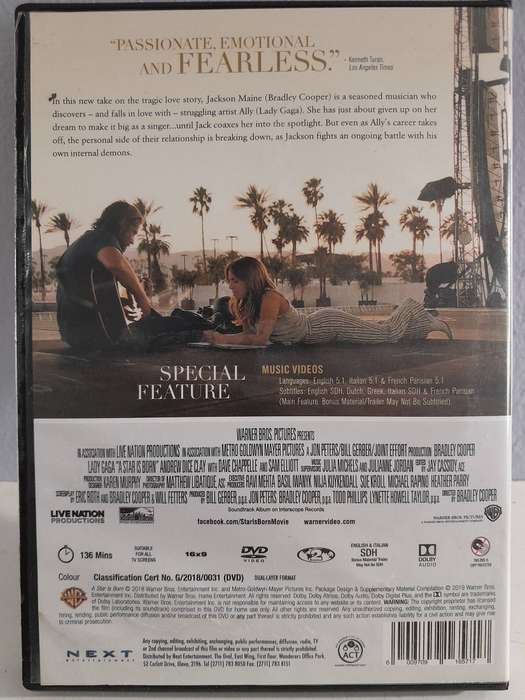 A Star is Born - Bradley Cooper & Lady GaGa (DVD)