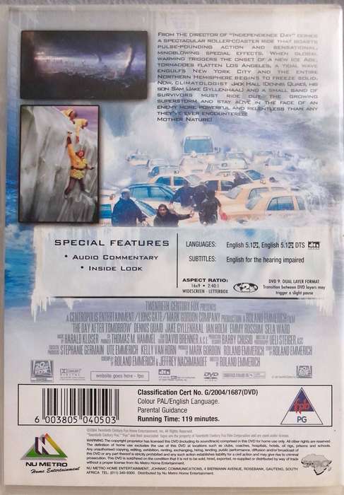 The Day After Tomorrow - Dennis Quaid (DVD)