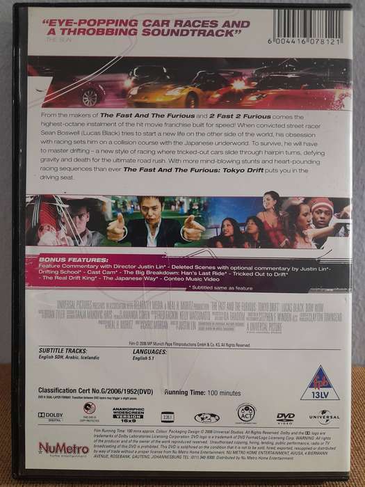 Fast and the Furious - 3 x Films, each in a Steel Slip Case - (3xDVD)