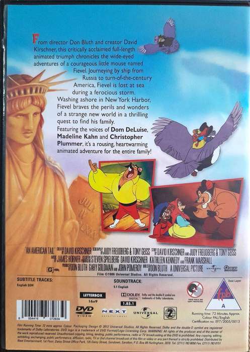 An American Tail - Steven Spielberg (DVD)