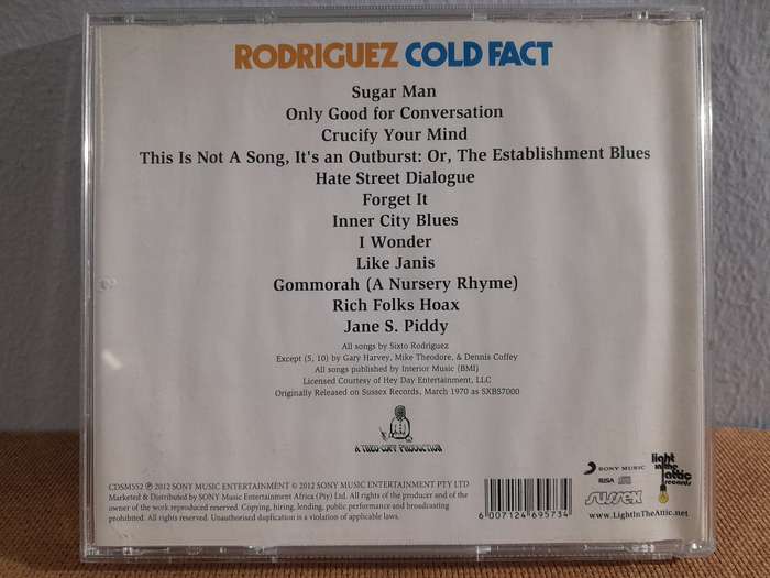 Rodriguez - Cold Fact (DVD)