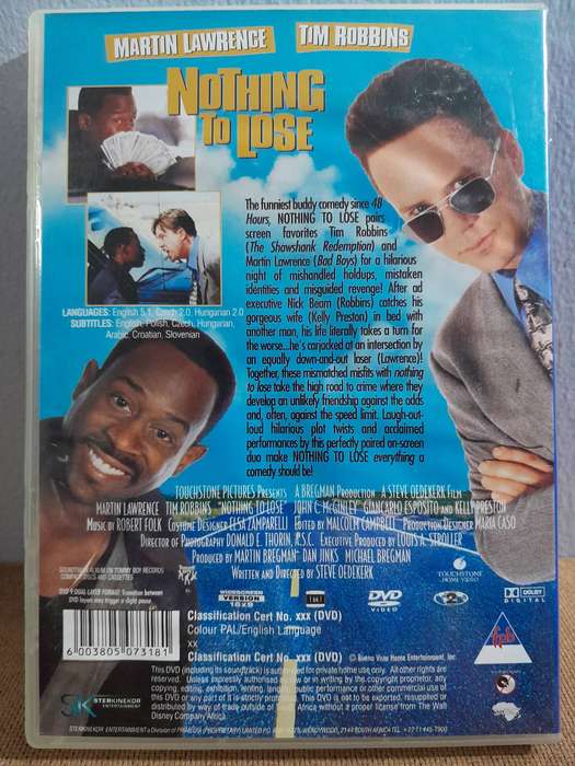 Nothing to Lose - Martin Lawrence & Tim Robbins (DVD)
