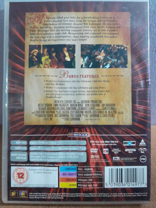 Moulin Rouge - Nicole Kidman & Ewan McGregor (DVD)