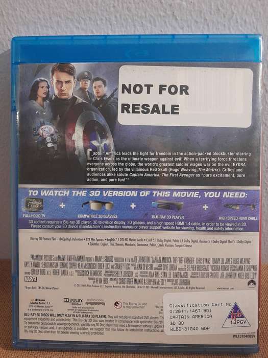 Captain America - The First Avenger (Blu-ray Disc) Limited 3D Edition