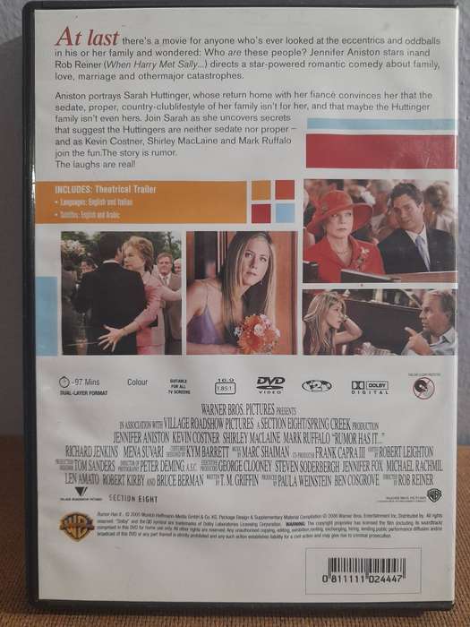 Rumor Has It... - Jennifer Aniston & Kevin Costner (DVD)
