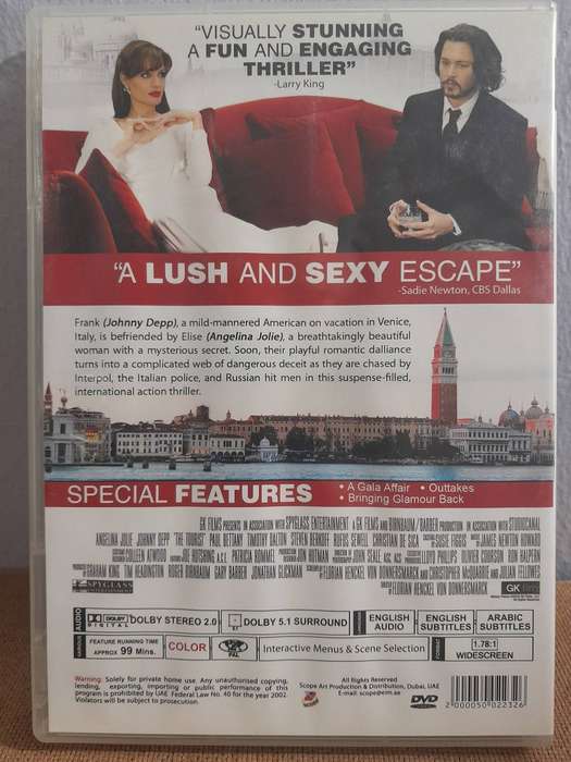 The Tourist - Johnny Depp & Angelina Jolie (DVD)