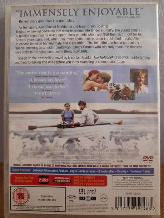 The Notebook - Ryan Gosling & James Garner (DVD)