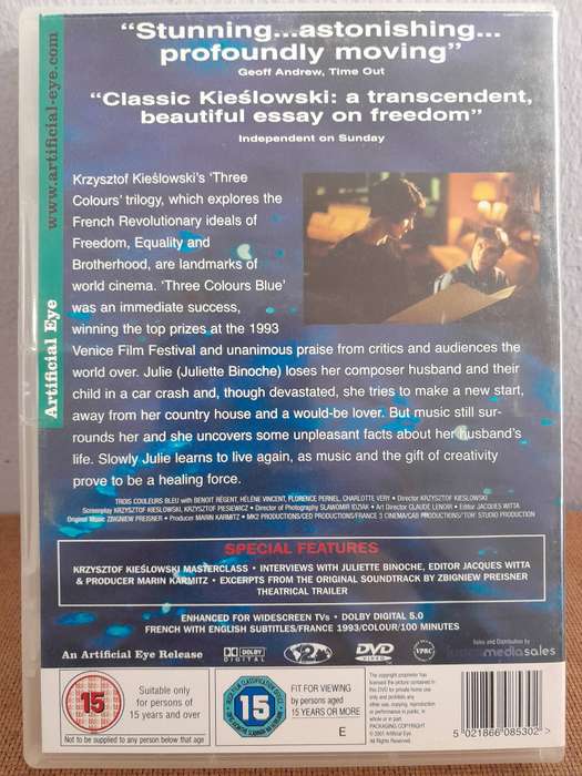 Three Colours Blue - Juliette Binoche - (DVD) Foreign Language