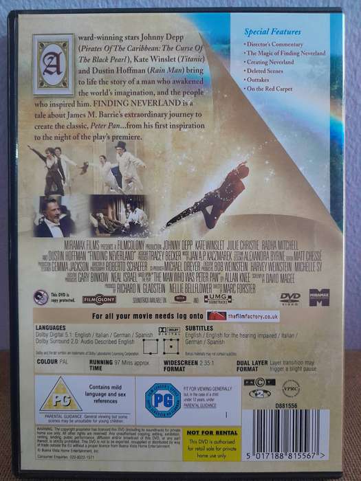 Finding Neverland - Johnny Depp (DVD)