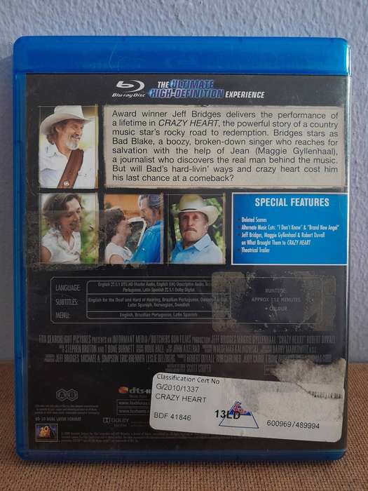 Crazy Heart - Jeff Bridges & Maggie Gyllenhaal (Blu-ray Disc)