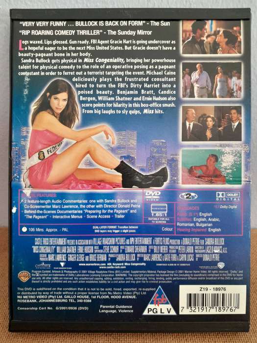 Miss Congeniality - Sandra Bullock (DVD)