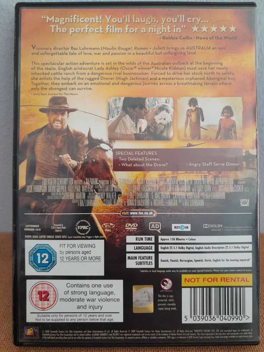 Australia - Nicole Kidman & Hugh Jackman (DVD)
