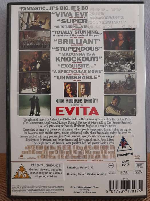 Evita - Madonna & Antonio Banderas (DVD)