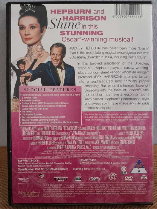 My Fair Lady - Audrey Hepburn & Rex Harrison (DVD)