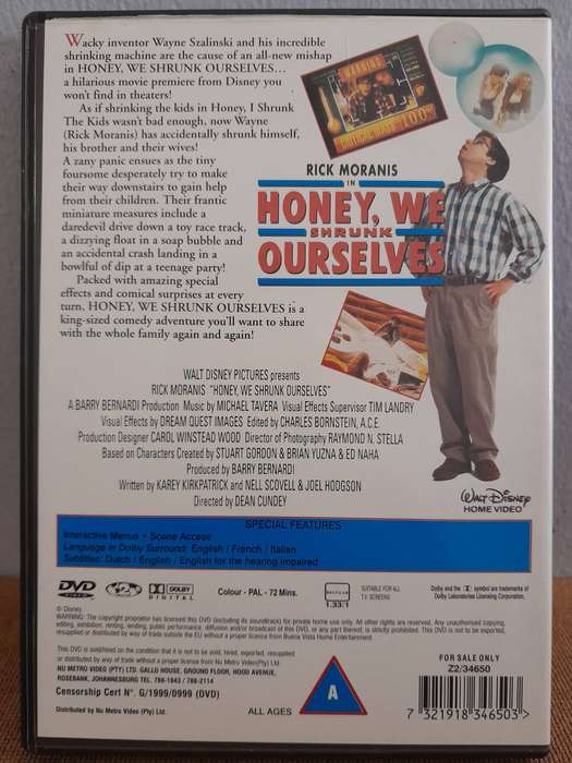 Honey, we shrunk Ourselves - Rick Moranis (DVD)