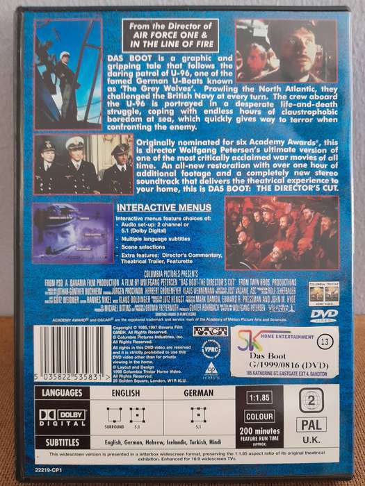 Das Boot - Widescreen Presentation - The Director's Cut (DVD)