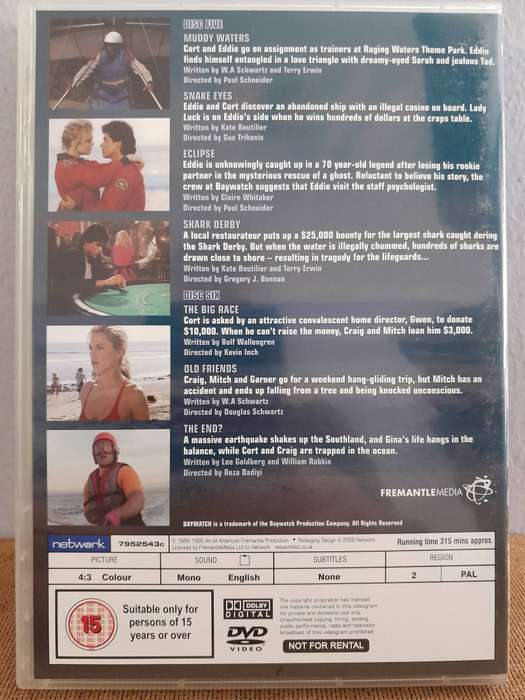 Baywatch - The Complete Season One - David Hasselhoff (6xDVD)