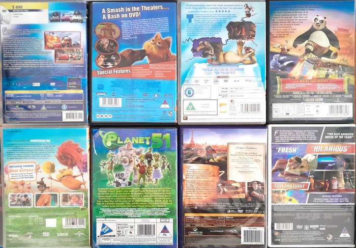 Lot Animation DVDs (8xDVD)