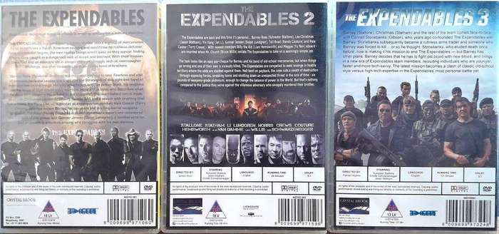 The Expendables - The Expendables 2 - The Expendables 3 (3xDVD)