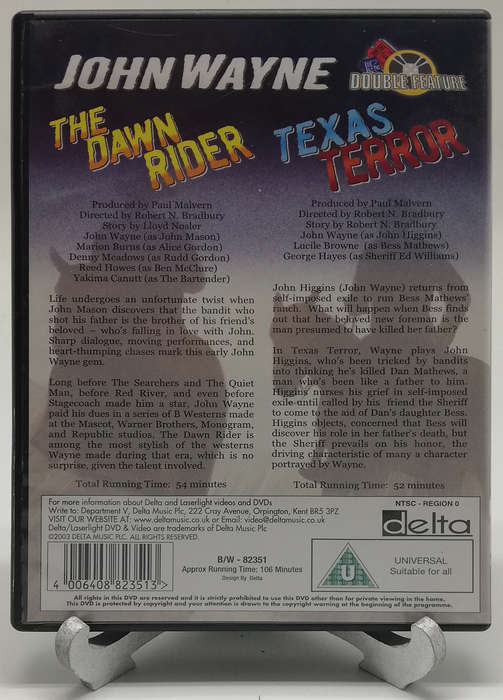 John Wayne - 2- Movie Edition - The dawn rider and Texas terror - B&W (DVD)