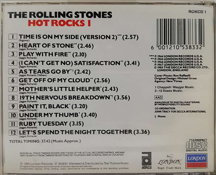 The Rolling Stones - Hot Rocks! (CD)