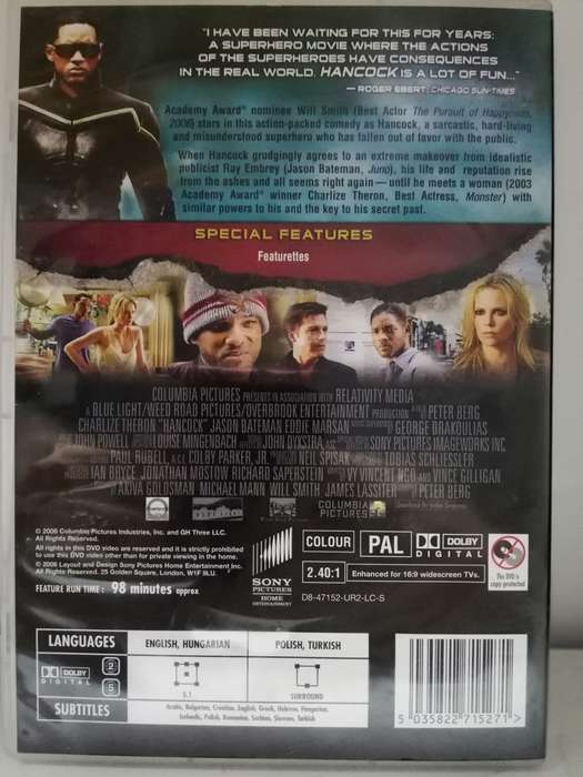 Hancock 2-Disc Unrated Special Edition (DVD)