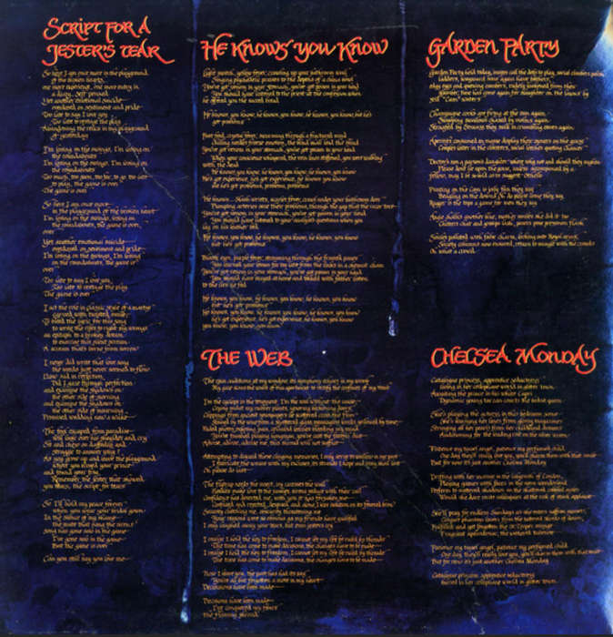 Marillion - Script For A Jesters Tear