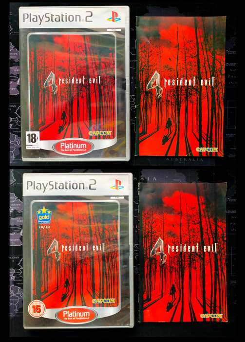 2 x Resident Evil 4 Case & Booklet Only - PS2 (No discs)