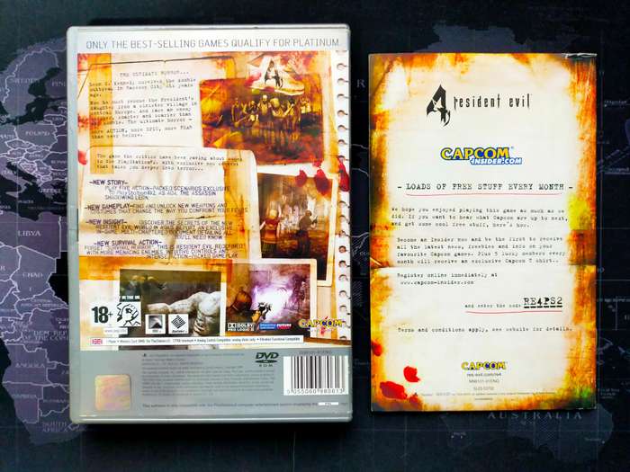 2 x Resident Evil 4 Case & Booklet Only - PS2 (No discs)
