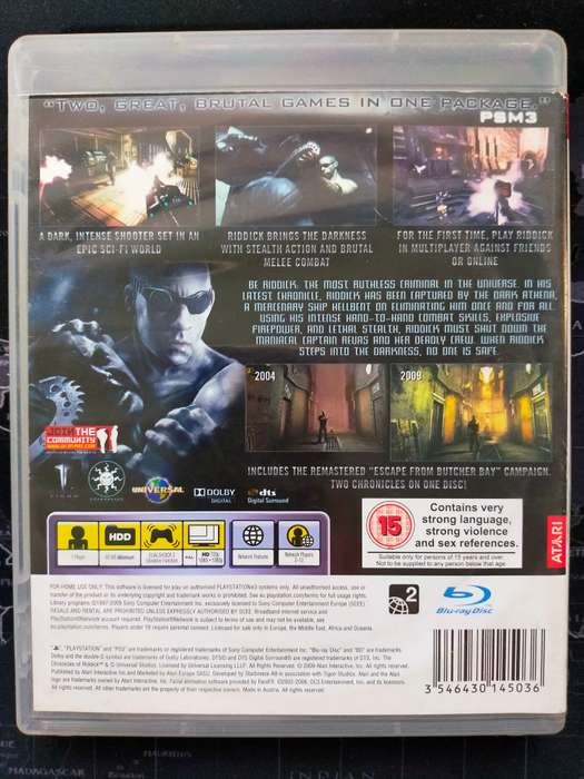 The Chronicles of Riddick Assault on Dark Athena PS3 / PlayStation 3